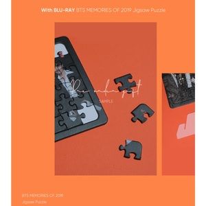 BTS MEMORIES OF 2019 BLU RAY DVD PRE-ORDER GIFT PUZZLE FRAME - BRAND NEW